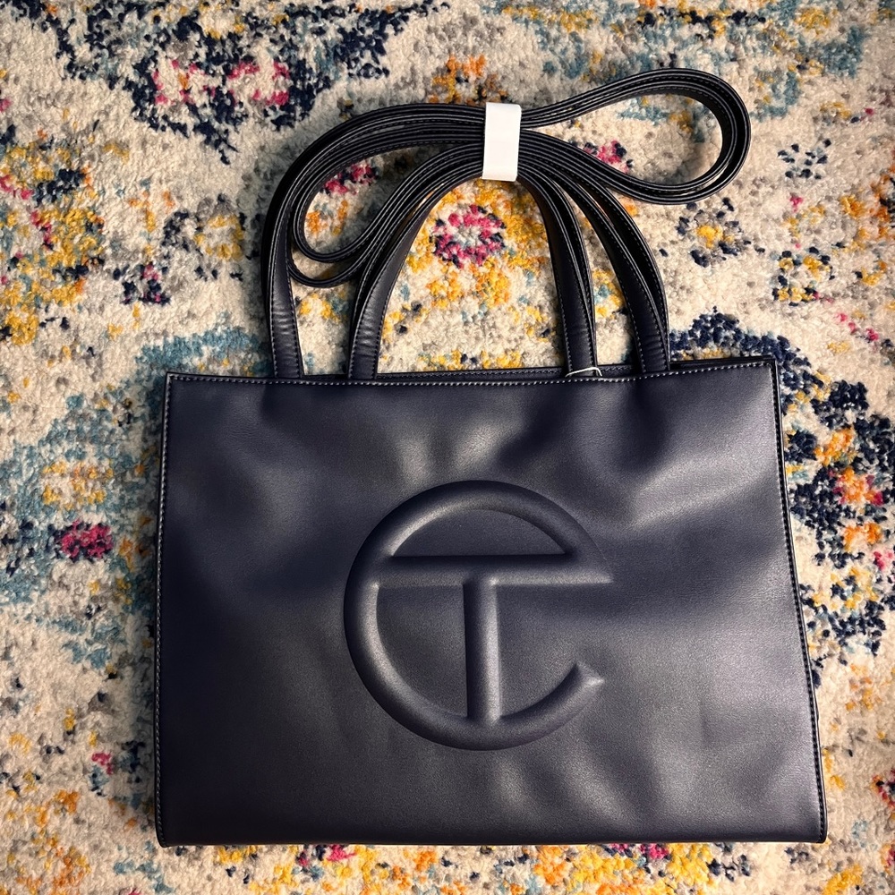 BNIB Telfar Navy Medium Shopping Bag